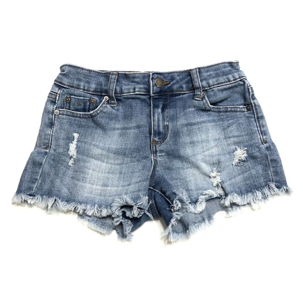 TRACTR Distressed Denim Shorts {8}